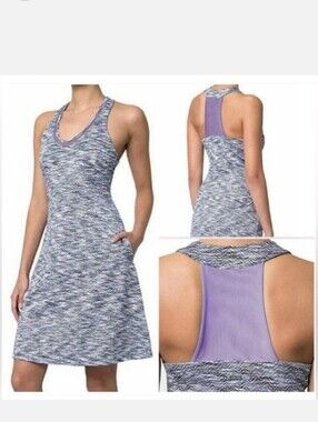 MPG Women's Activity travel Dress Pockets Tennia Lavender Blue